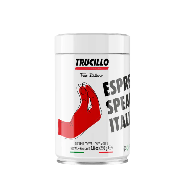 Espresso speaks Italian Coffee Tin (Whole Bean)
