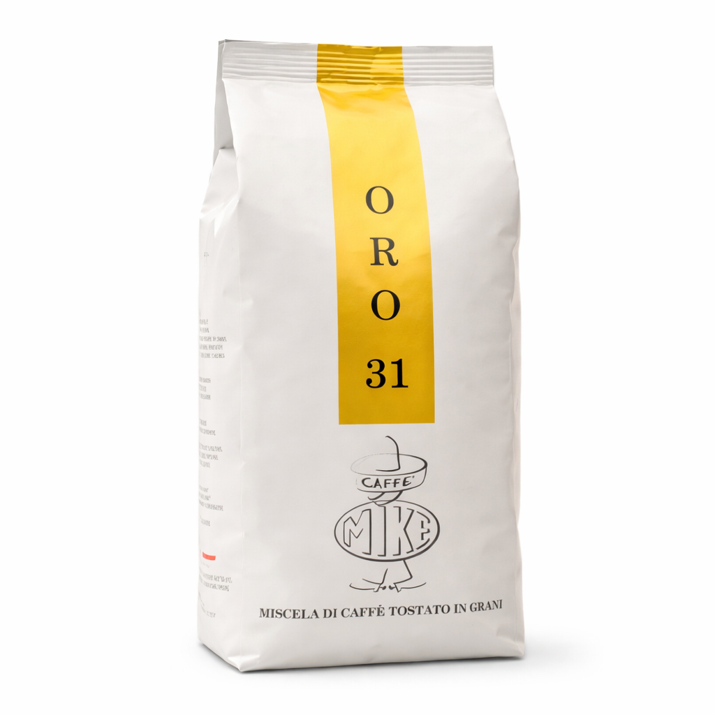 Caffe Mike Oro 31 coffee bag on a white background