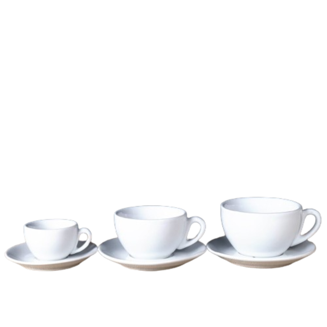 Napoli & Milano Line - White Porcelain Cups
