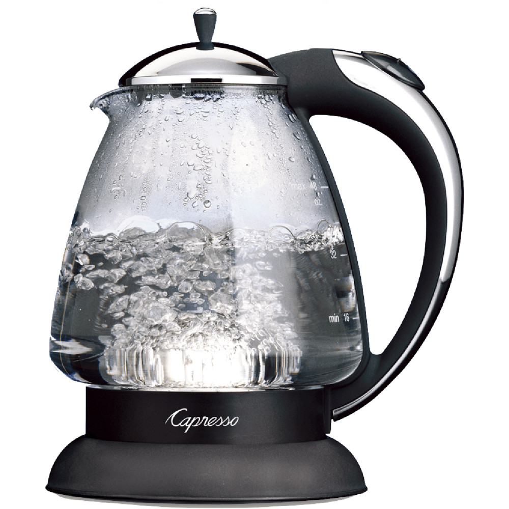 Capresso 259 H2O Plus Glass Water Kettle Polished Chrome