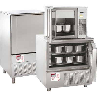 Cattabriga Blast Freezer - Interior Sliding Tray Configuration