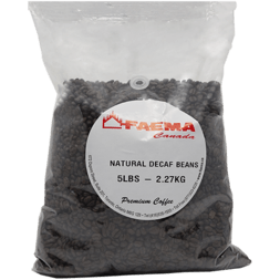 Faema Coffee Natural Decaf Whole Beans 5 LBS
