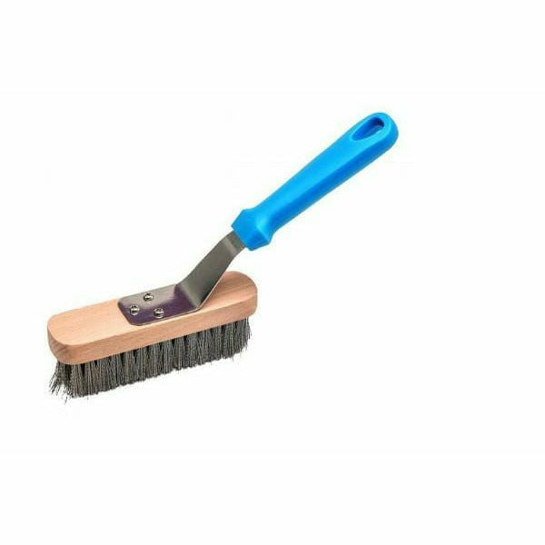 Gi Metal Pizza Tools GI Metal Brush for Grills Stainless Steel Bristles Light Plastic Grip