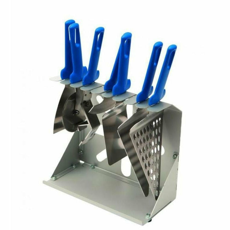 Gi Metal Pizza Tools GI Metal - Table Top 9 Slots Accessories Rack