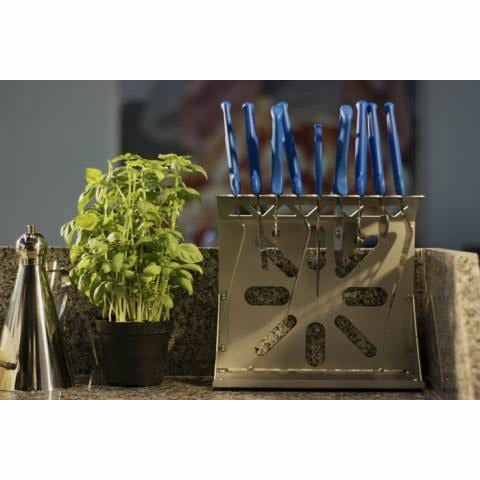 Gi Metal Pizza Tools GI Metal - Table Top 9 Slots Accessories Rack