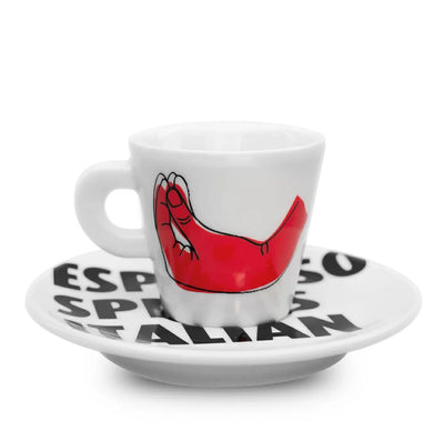 Espresso Speaks Italian Cups (Set of 6)