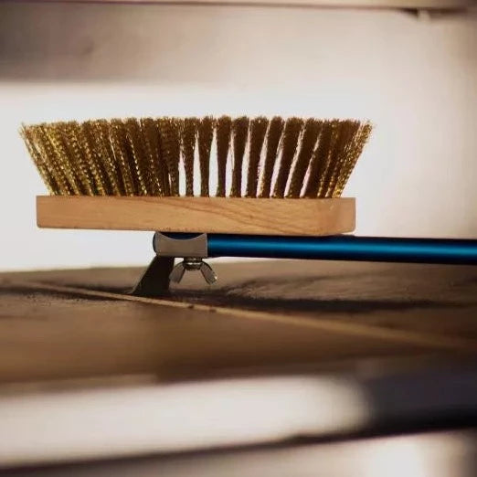 Big rotating head oven brush with bristles