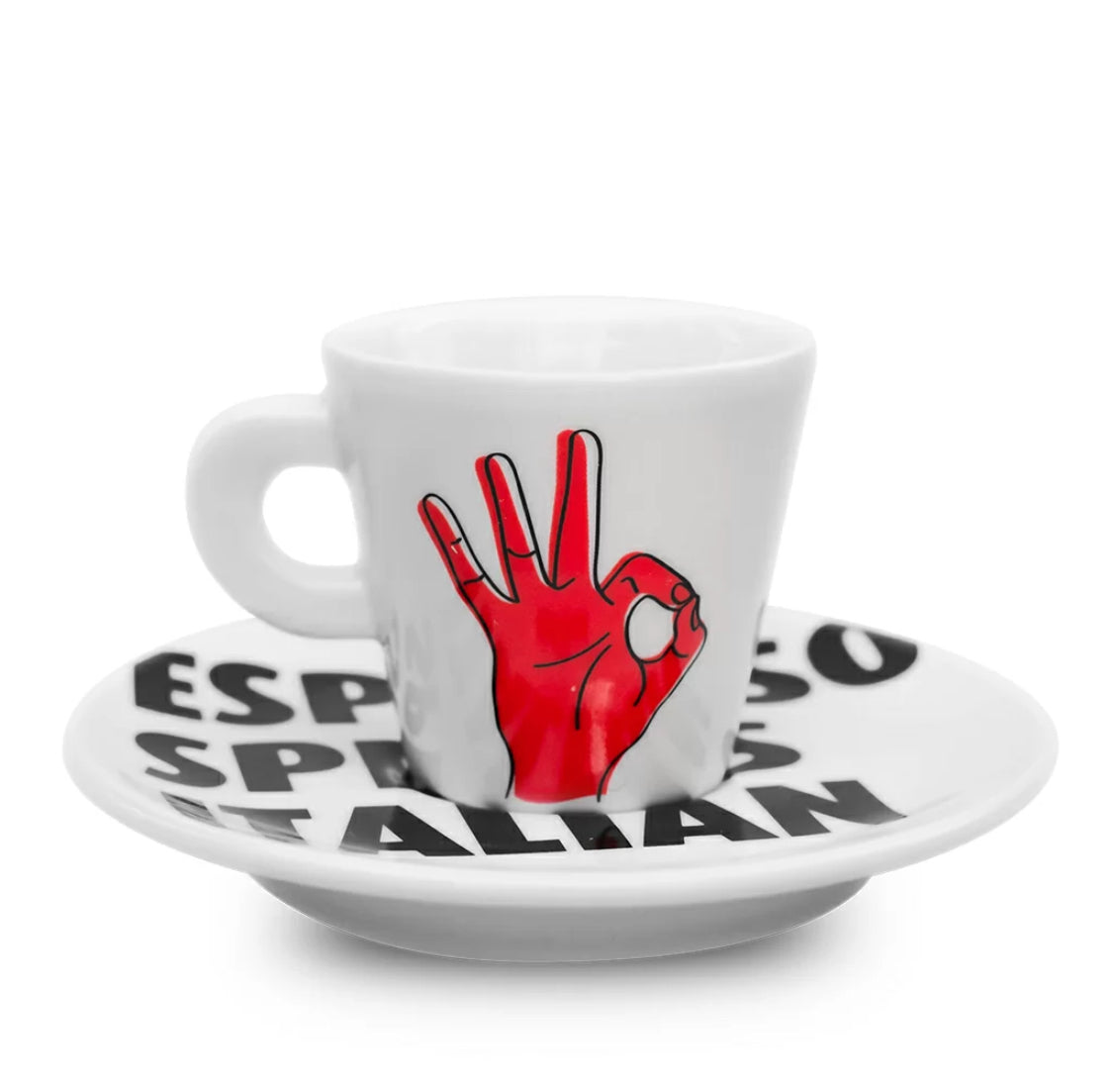 Espresso Speaks Italian Cups (Set of 6)