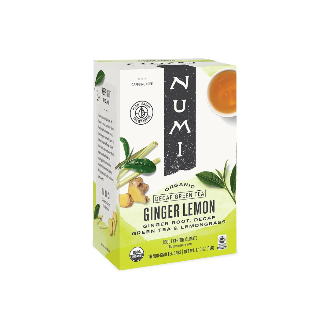 Organic Decaf Ginger Lemon Green Tea