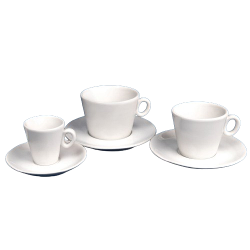 Capri Line - White Porcelain Cups