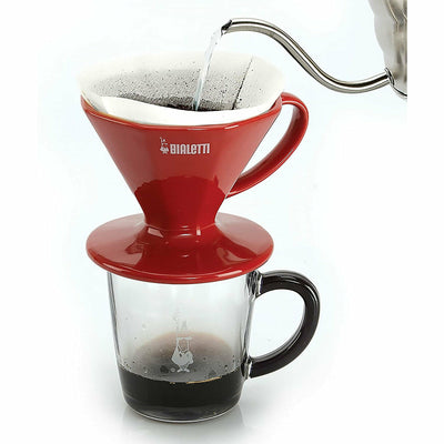 Faema Canada Red Bialetti Pour-Over Coffee Maker Cup