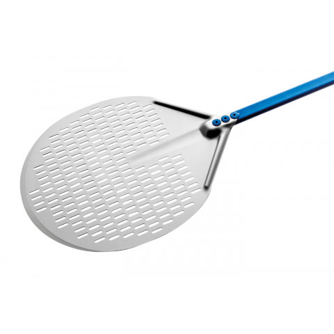 Gi Metal Pizza Tools GI Metal Azzurra Round Perforated Pizza Peel